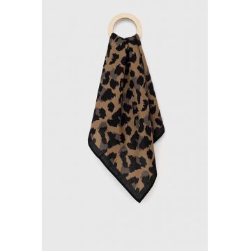 Vans eșarfă barbati, culoarea maro, modelator VN0A7SAJLPR1-LEOPARD