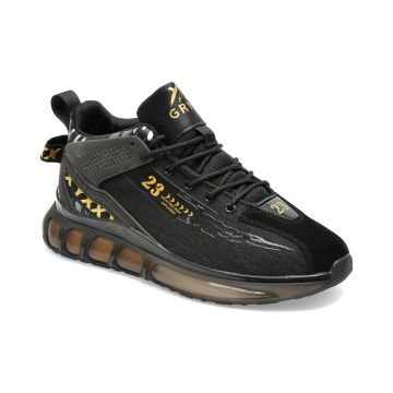 Pantofi sport GRYXX negri, RL210519, din material textil