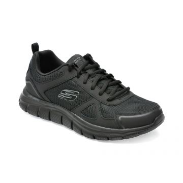 Pantofi sport SKECHERS negri, TRACK, din material textil