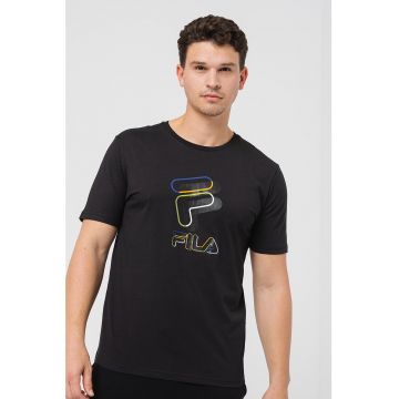 Tricou din bumbac cu imprimeu logo Bibbiena