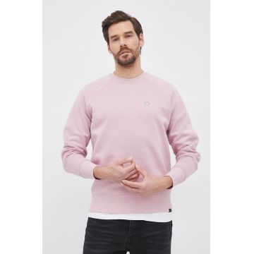 Deus Ex Machina Bluză bărbați, culoarea roz, material neted