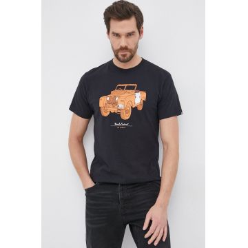 Deus Ex Machina Tricou din bumbac culoarea negru, cu imprimeu