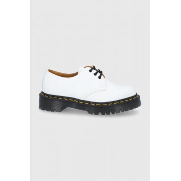 Dr. Martens Pantofi de piele Bex 1461 culoarea alb