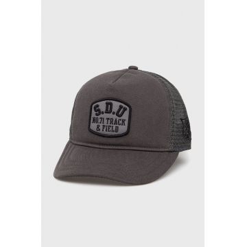 Superdry Căciulă culoarea gri, cu imprimeu