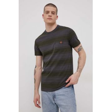 Superdry Tricou din bumbac culoarea gri, modelator