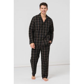 Pijama lunga cu model in carouri Urban