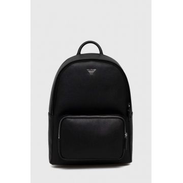 Emporio Armani rucsac barbati, culoarea negru, mare, neted