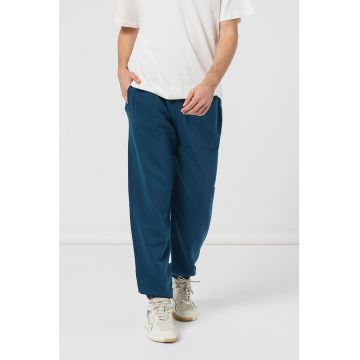 Pantaloni sport relaxed fit din bumbac