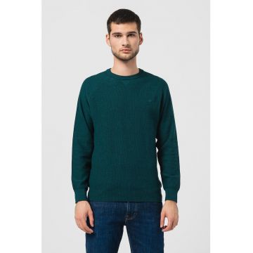 Pulover din bumbac cu maneci raglan