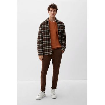 Pulover regular fit texturat