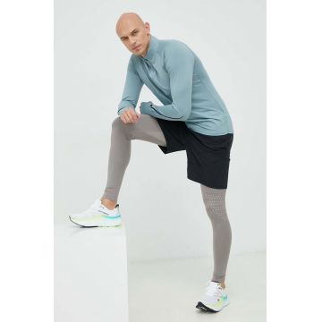 Under Armour hanorac de jogging Qualifier Run 2.0 culoarea turcoaz, neted