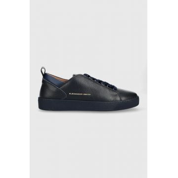 Alexander Smith sneakers din piele Oxford culoarea albastru marin