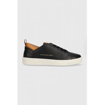 Alexander Smith sneakers din piele Oxford culoarea negru