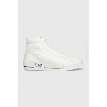 EA7 Emporio Armani tenisi Jv Allover barbati, culoarea alb