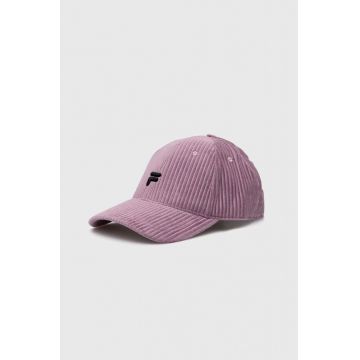 Fila sapca culoarea violet, cu imprimeu Fila sapca culoarea violet, cu imprimeu
