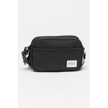 Geanta crossbody din panza cu aplicatie logo Essential