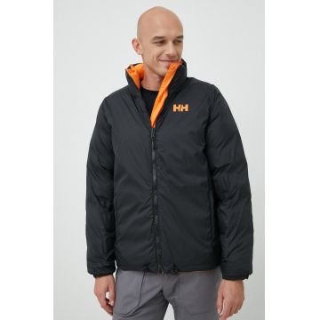 Helly Hansen geaca de puf cu doua fete HH REVERSIBLE DOWN barbati, culoarea portocaliu, 53890