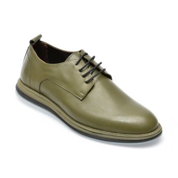 Pantofi OTTER kaki, M66229, din piele naturala