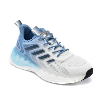 Pantofi sport GRYXX albi, KLX90029, din material textil si piele ecologica