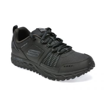 Pantofi sport SKECHERS negri, ESCAPE PLAN9, din material textil