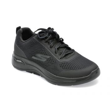 Pantofi sport SKECHERS negri, GO WALK ARCH FIT9, din material textil