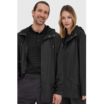 Rains geacă 12010 Jacket culoarea negru, de tranzitie 12010.01-Black