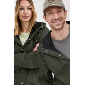 Rains geacă 12010 Jacket culoarea verde, de tranzitie 12010.03-Green