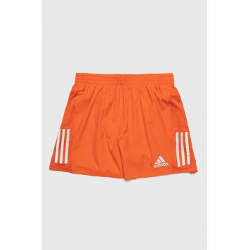 adidas Performance pantaloni scurți de alergare Own The Run barbati, culoarea portocaliu