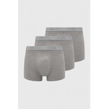GAP boxeri 3-pack barbati, culoarea gri