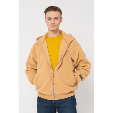 Hanorac relaxed fit din blana sherpa