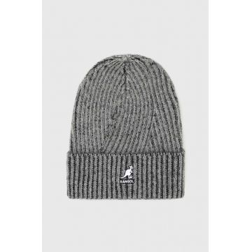 Kangol caciula din amestec de lana culoarea gri,