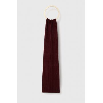 Michael Kors esarfa din amestec de lana culoarea bordo, neted Michael Kors esarfa din amestec de lana culoarea bordo, neted