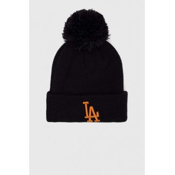 New Era caciula culoarea albastru marin, din tricot gros