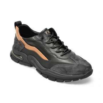 Pantofi sport GRYXX negri, 2325, din piele naturala