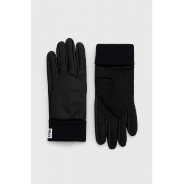 Rains manusi 16720 Gloves culoarea negru
