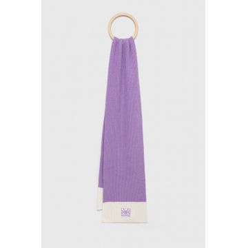 United Colors of Benetton esarfa din amestec de lana X Pantone culoarea violet, modelator