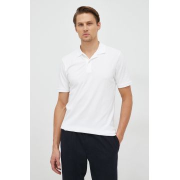 GAP tricou polo barbati, culoarea alb, neted