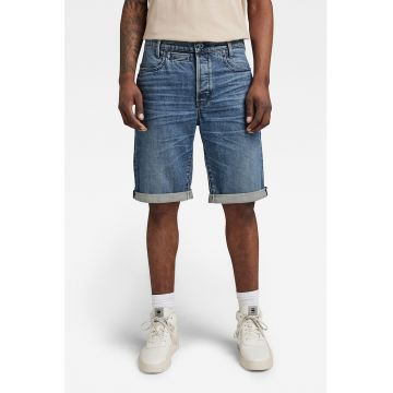 Pantaloni scurti regular fit din denim cu aspect decolorat D-Staq