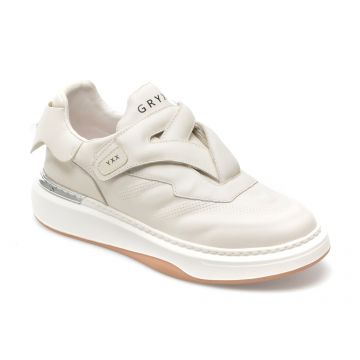 Pantofi sport GRYXX albi, 2876, din piele naturala