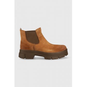 UGG botine din piele întoarsă M Skyview Chelsea barbati, culoarea maro 1135313.CTSD-CTSD