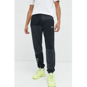 adidas Originals pantaloni de trening barbati, culoarea negru, cu imprimeu