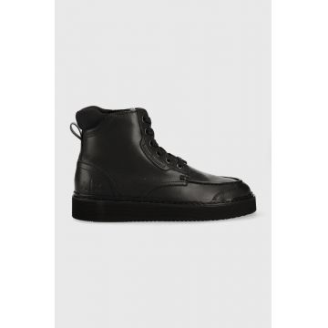 Armani Exchange pantofi barbati, culoarea negru