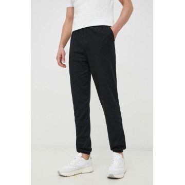 Lacoste pantaloni de lounge barbati, culoarea negru, cu imprimeu