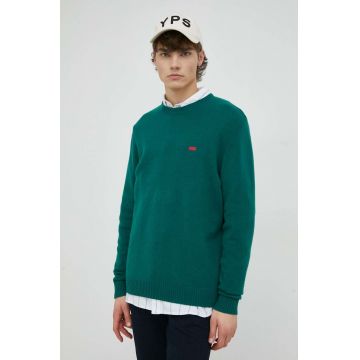 Levi's pulover de lana barbati, culoarea verde