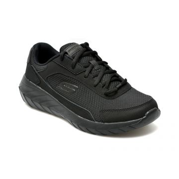 Pantofi sport SKECHERS negri, OVERHAUL 2.0, din material textil