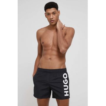 Hugo pantaloni scurti de baie culoarea negru