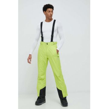 4F pantaloni de schi culoarea verde