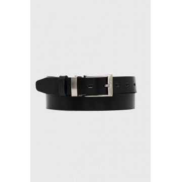 Medicine curea de piele barbati, culoarea negru