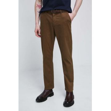 Medicine pantaloni barbati, culoarea maro, drept