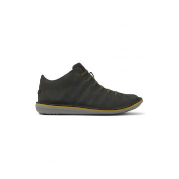 Pantofi sport mid-high de piele nabuc